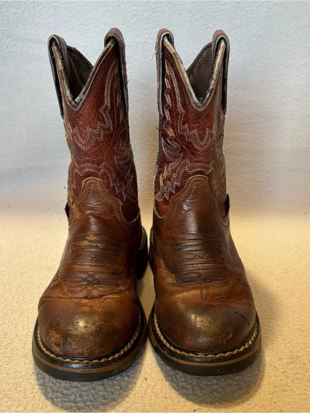 Tony Lama Kids TLX 9.5D Brown Leather Western Cowboy Boots